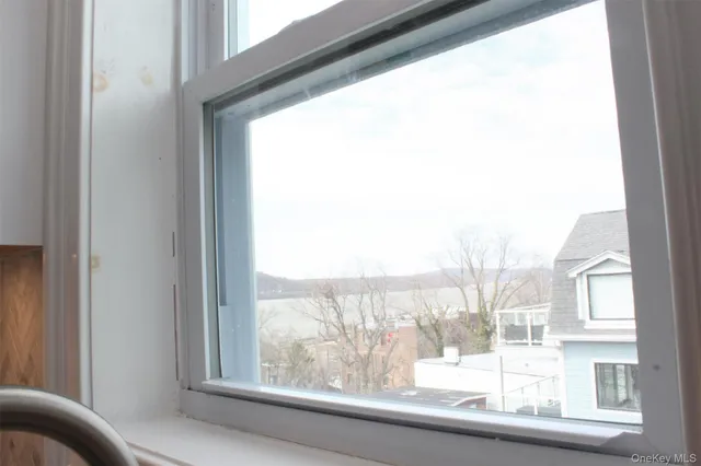 a view of a glass building from a window
