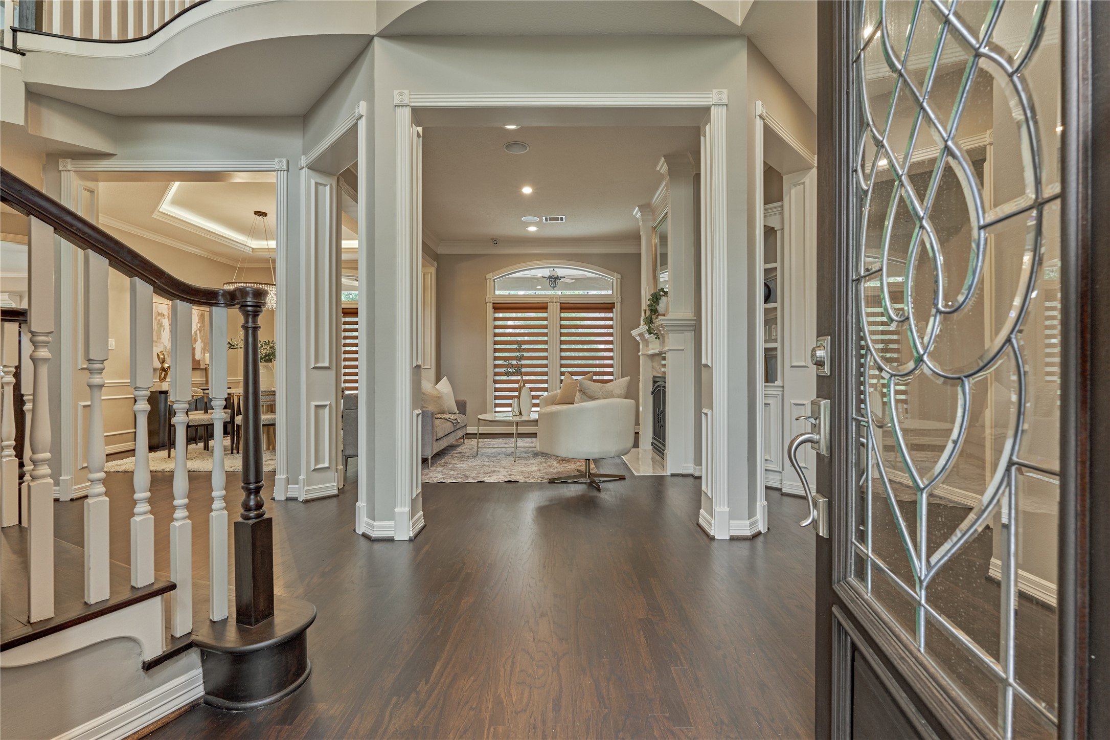 7 Gentry Oak Court Spring, TX 77381 - Photo 6 of 50 a view of entryway with wooden floor