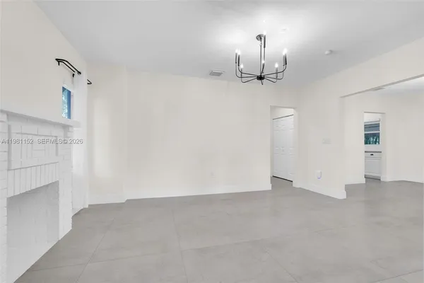 a view of an empty room