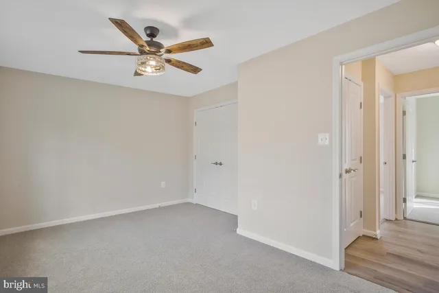 a view of an empty room