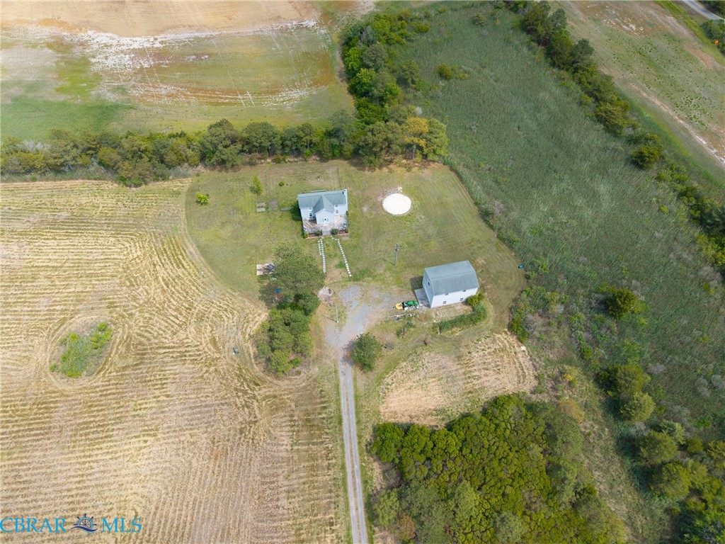 2297 Perrin Creek Road Hayes, VA 23072 - Photo 41 of 49 Aerial view - 12.13 acres!