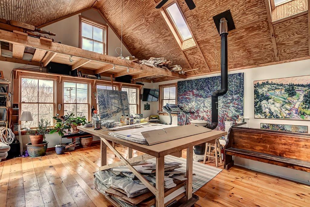 641 Reach Road Sedgwick, ME 04673 - Photo 31 of 35 Artist's studio with open ceilings,...