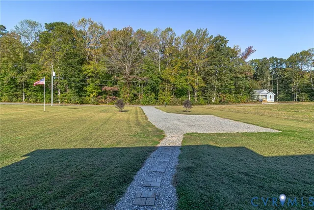 a view of an outdoor space and swimming pool