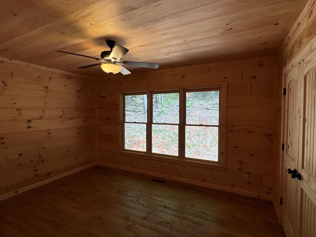 639 North Moreland Drive Blue Ridge, GA 30513 - Photo 48 of 53 en empty room with windows and ceiling fan
