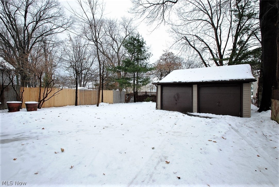 1303 Ford Road Lyndhurst, OH 44124 - Photo 28 of 29 2 Car Detached Garage {New Doors Being installed) fenced in Yard