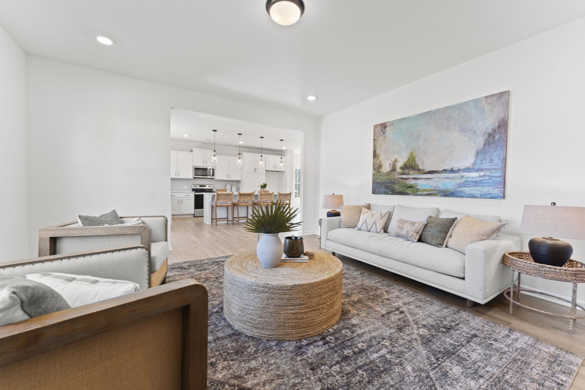 402 Cliff Court, Unit 9 Benson, NC 27504 - Photo 10 of 25 a living room with furniture and a wooden floor