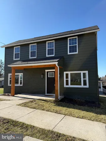 a front view of a house