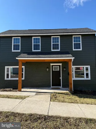 a front view of a house