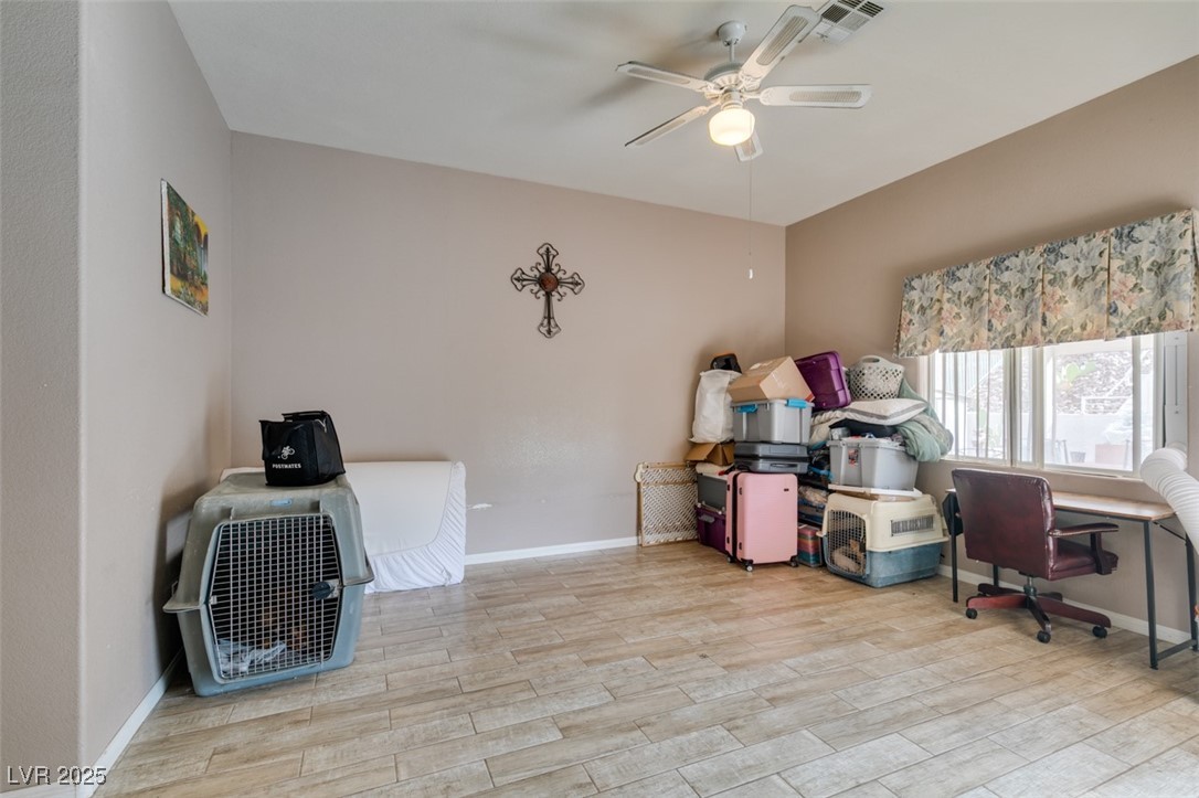 1860 Racine Drive Las Vegas, NV 89156 - Photo 15 of 36 Office with light wood-style floors and ceiling fan