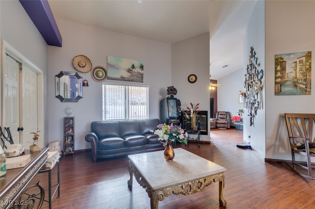 1860 Racine Drive Las Vegas, NV 89156 - Photo 23 of 36 Living area with dark wood-type flooring