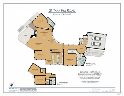 $5,997,000 | 21 Tara Hill Road, Tiburon, CA 94920