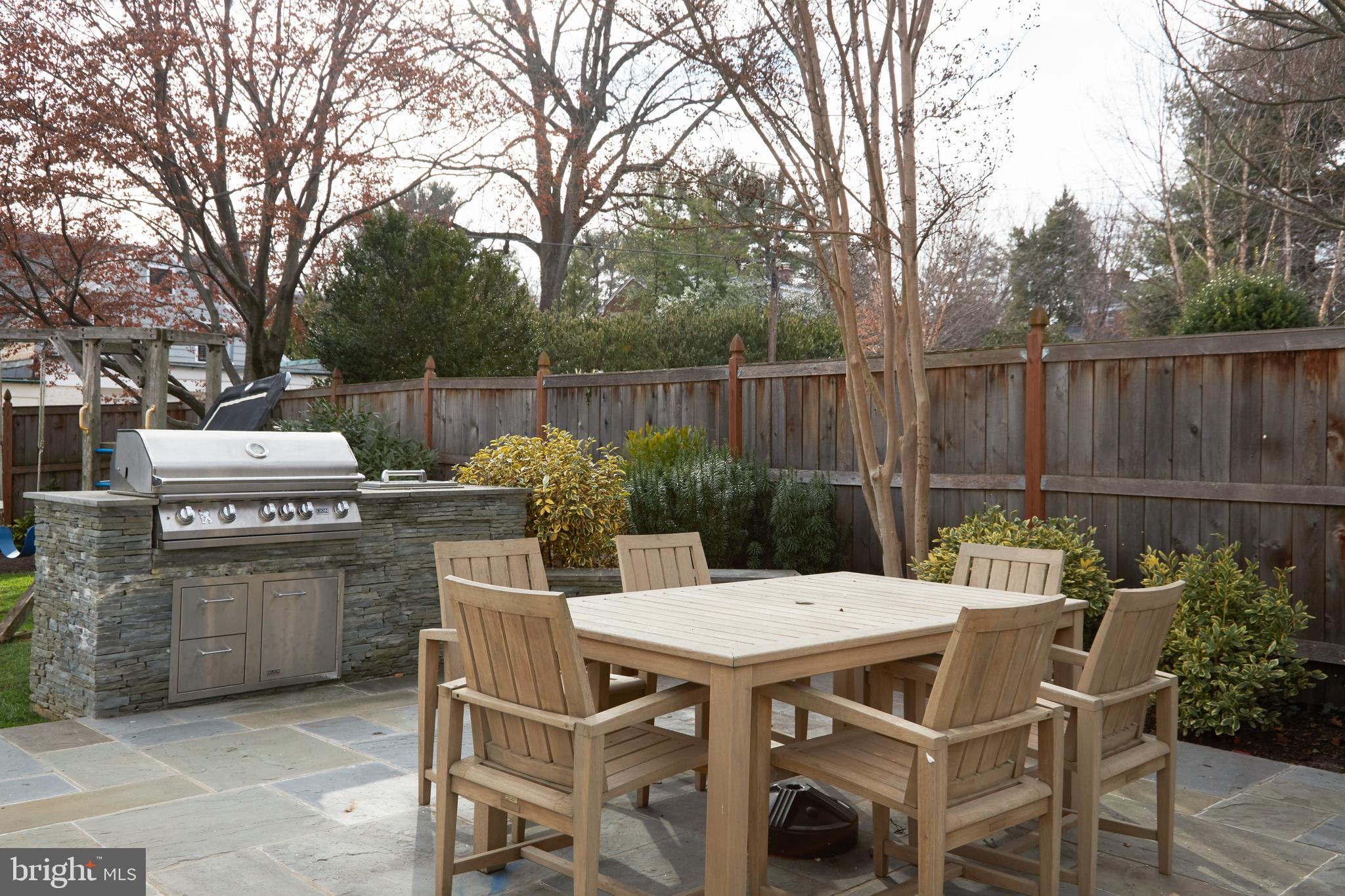 3626 Brandywine Street Northwest Washington, DC 20008 - Photo 57 of 61 Patio with Built-In Grill and Ice Chest