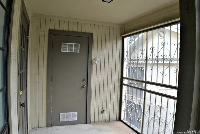 a view of an front door