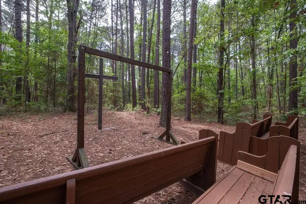 a view of outdoor space with seating area