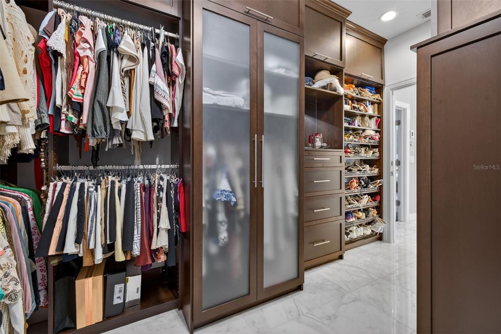 1009 Royal Pass Road Tampa, FL 33602 - Photo 51 of 74 a view of walk in closet with clothes and shoes