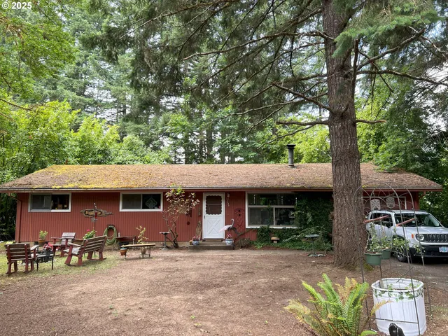 a view of a house with a patio