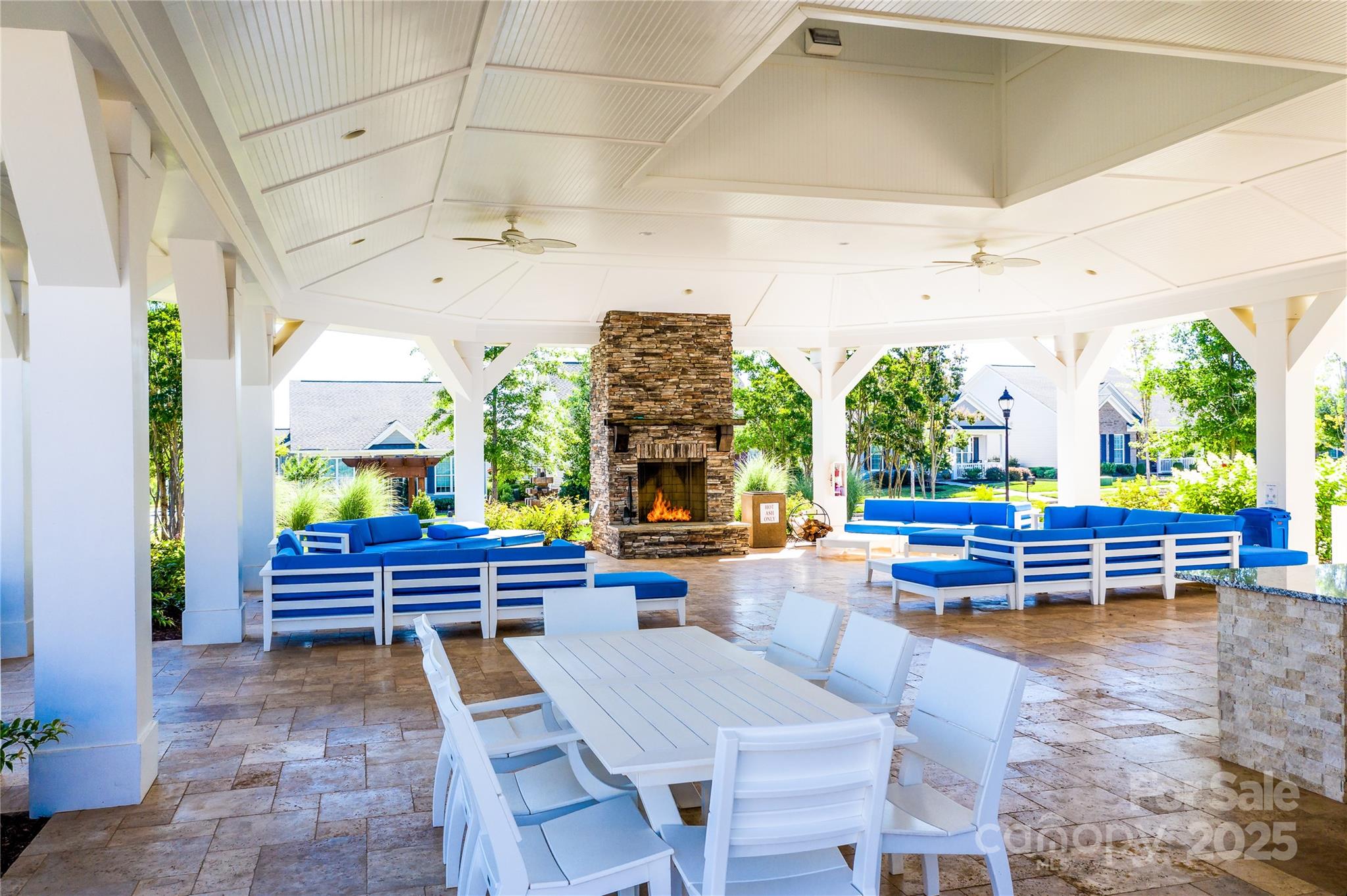12813 Mayes Road Huntersville, NC 28078 - Photo 15 of 18 wooden outdoor space with lots of furniture and garden view
