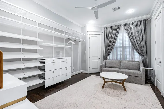 a view of a city with tall buildings