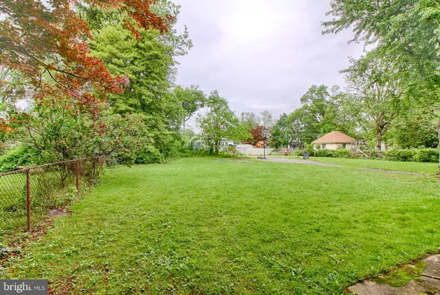 a view of a green field with clear sky