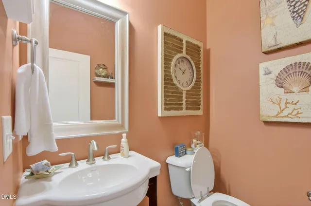 a view of a dining room with furniture and window