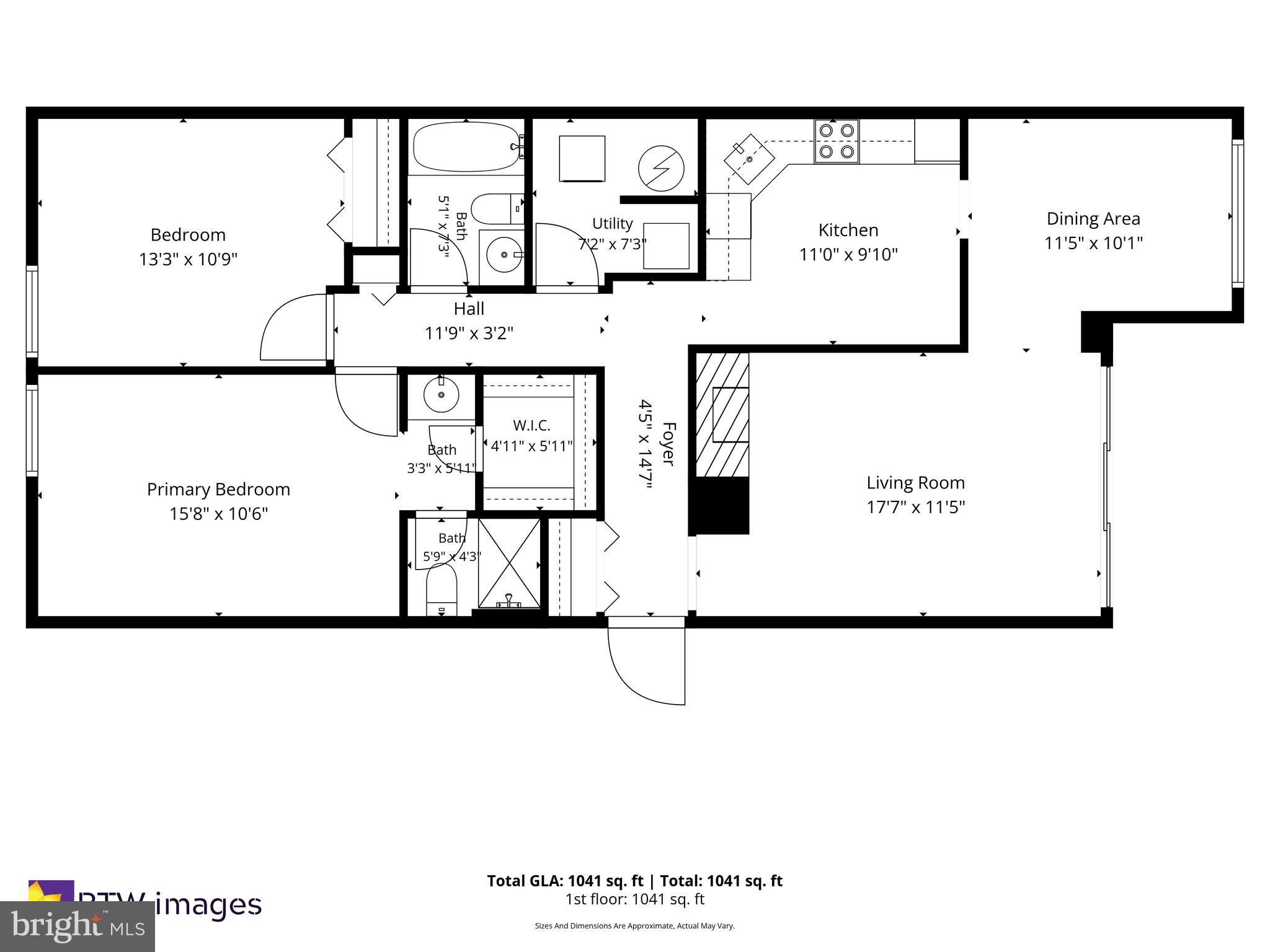 2210 Springwood Drive, Unit 107 Reston, VA 20191 - Photo 26 of 26 Floor Plan