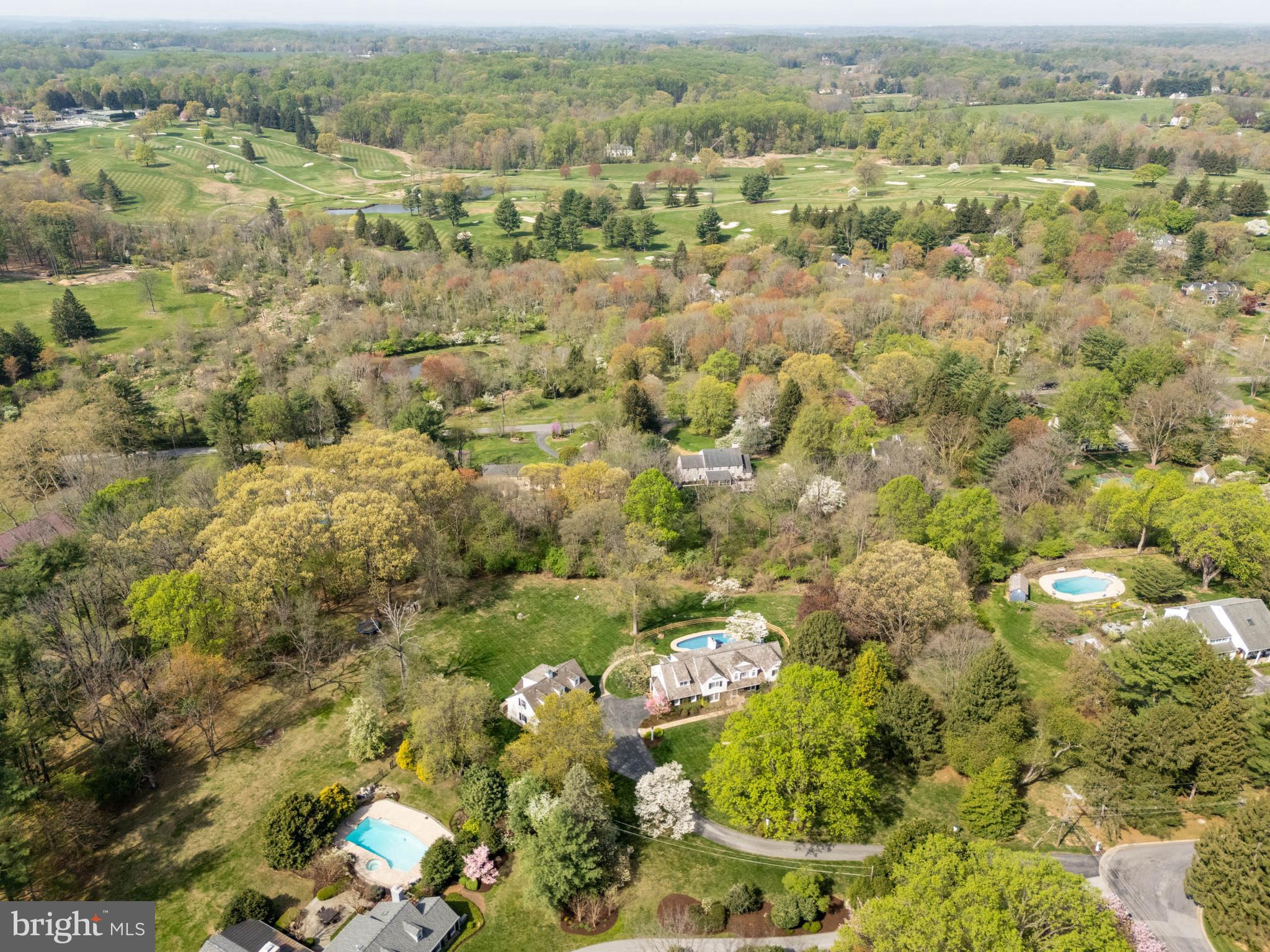 8 Rabbit Run Road Malvern, PA 19355 - Photo 49 of 49 an aerial view of a houses with a yard