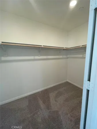 a view of a closet area