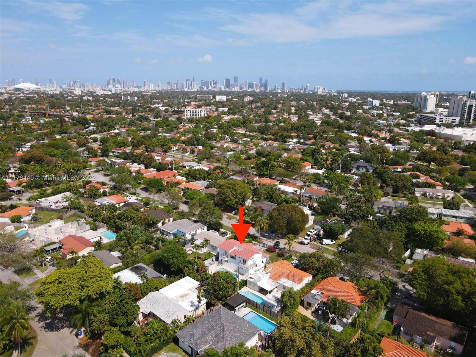 1910 Coral Gate Drive Miami, FL 33145 - Photo 37 of 39 an aerial view of multiple house
