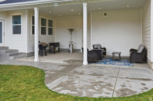 1009 High Creek Road Cove, UT 84320 - Photo 65 of 79 View of patio / terrace featuring grilling area