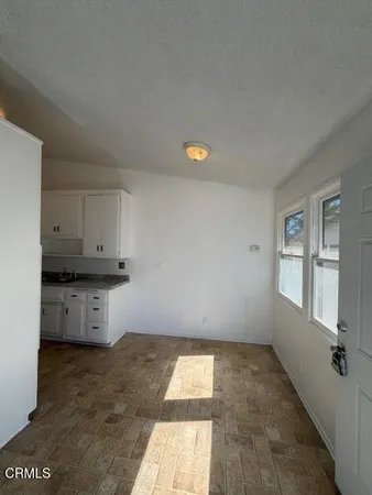 a view of kitchen with window