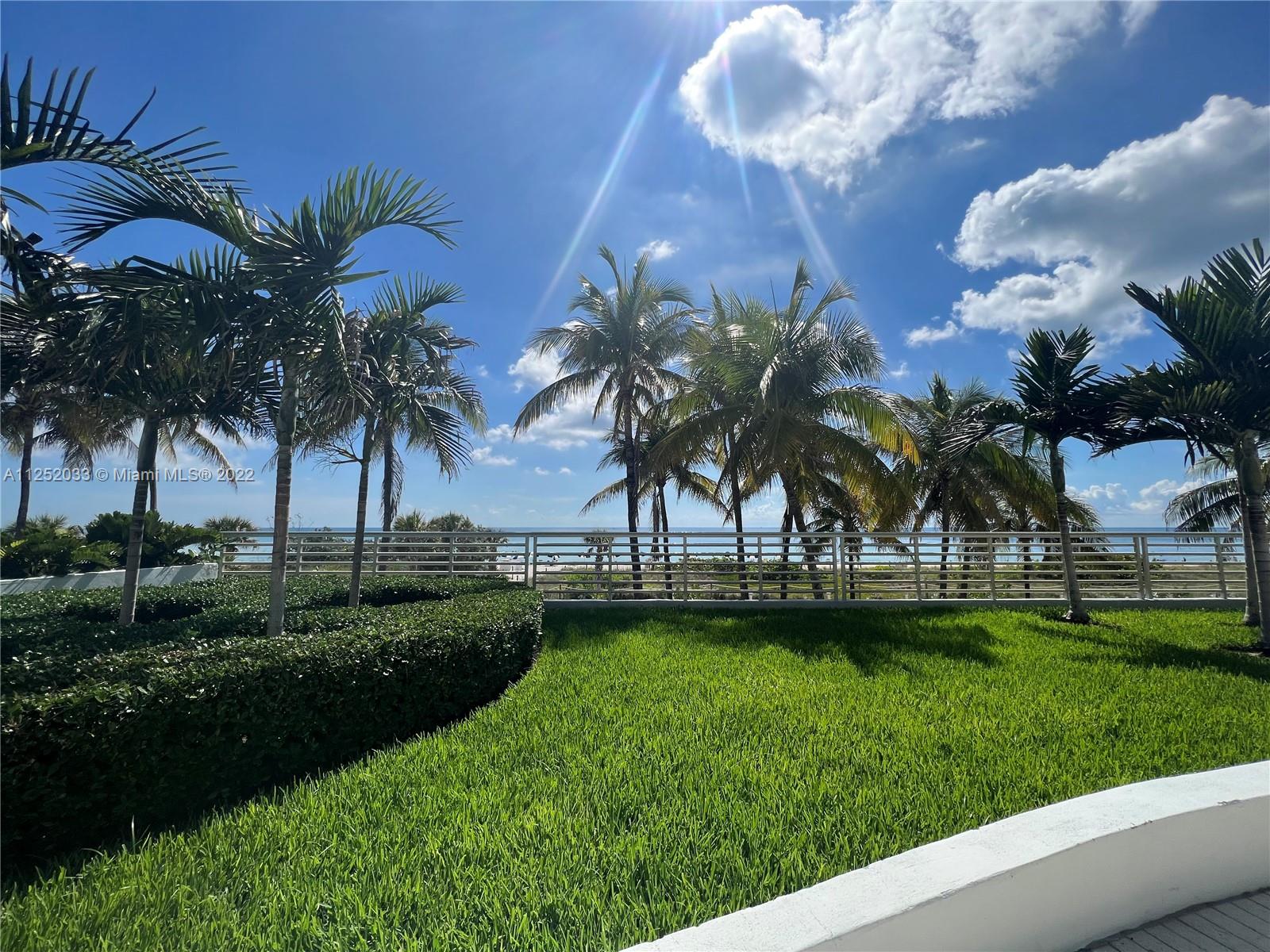 5161 Collins Avenue, Unit 309 Miami Beach, FL 33140 - Photo 22 of 29 a view of a yard with a palm trees