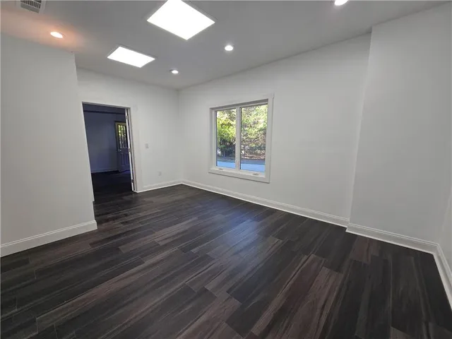 a view of wooden floor in a room