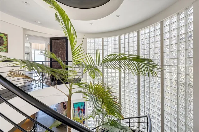 a view of a living room and kitchen