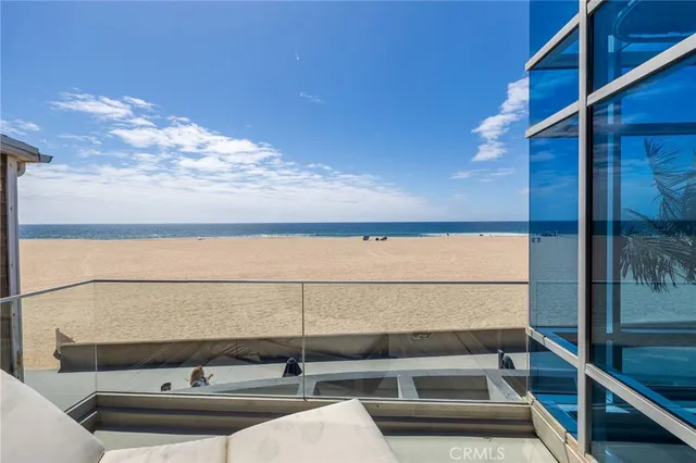 a view of a building with sitting area