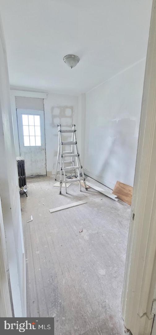 Renovation in progress: a blank canvas awaits.