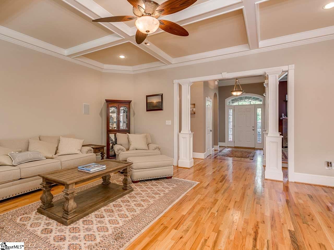 410 State Rd S-42-2289 Greer, SC 29651 - Photo 6 of 34 Great room with coffered ceilings