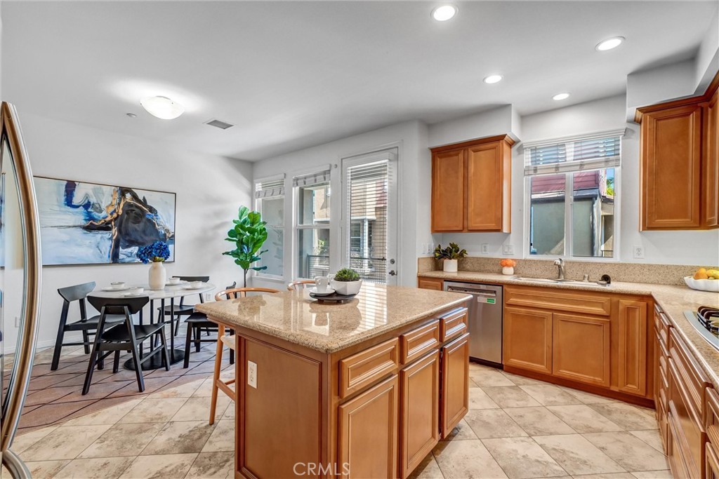 12 Shellprint Court Newport Beach, CA 92663 - Photo 19 of 42 Large Kitchen with Island, and separate dining area