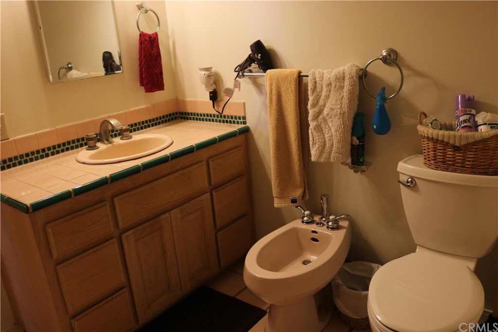 183 Lower Terrace Road Avalon, CA 90704 - Photo 32 of 33 a bathroom with a sink vanity mirror and toilet