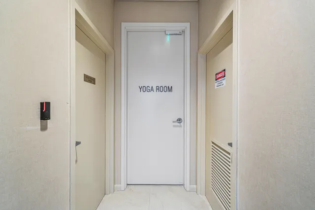 a close up of a door