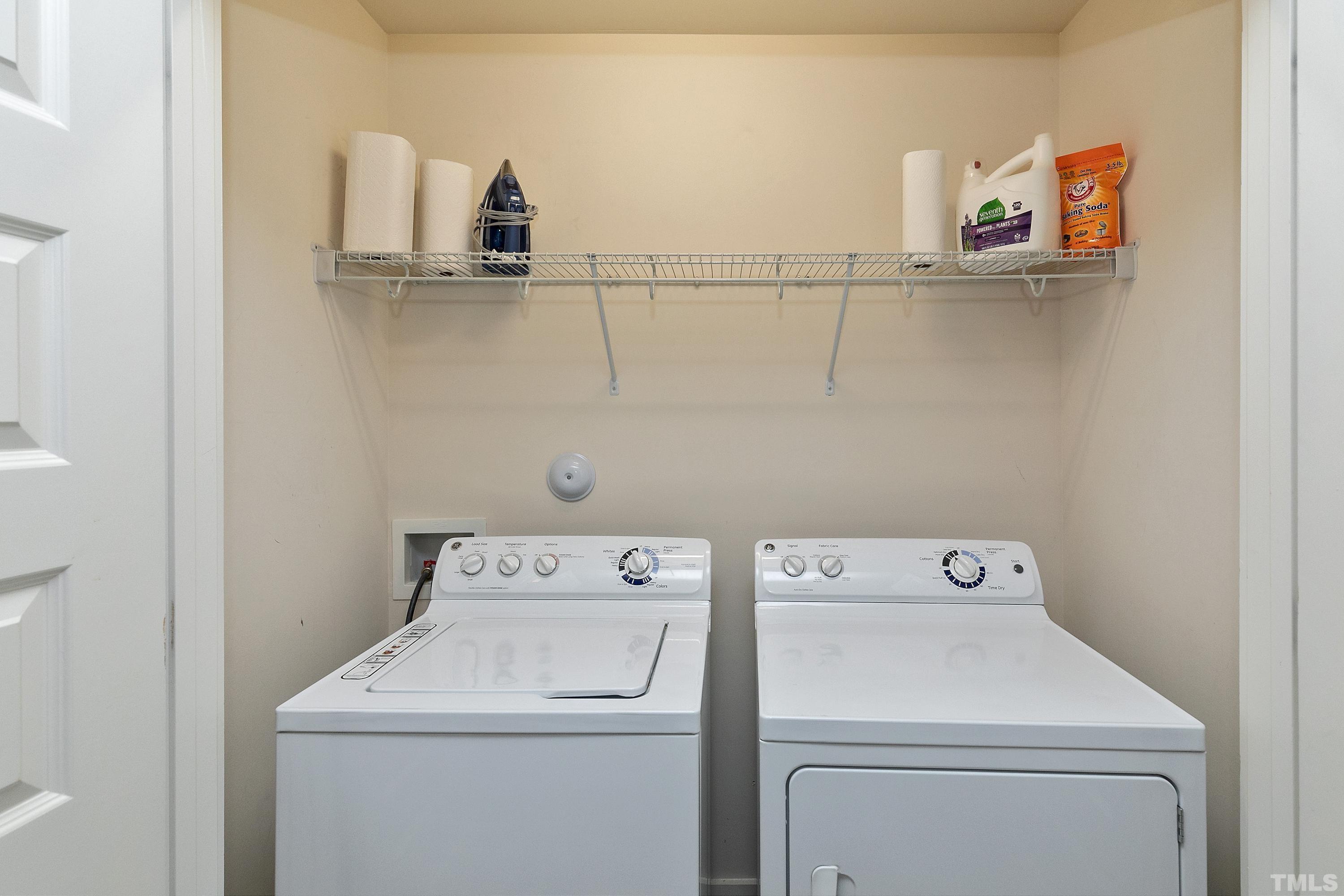 7906 Allscott Way Raleigh, NC 27612 - Photo 20 of 30 a utility room with dryer and washer