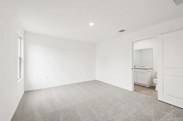 a view of an empty room