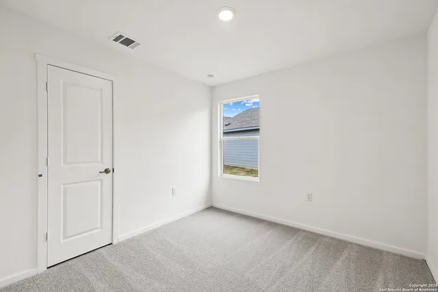 a view of an empty room