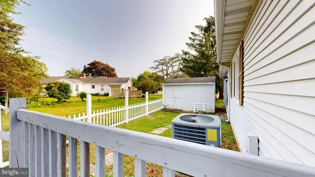 a view of a house with a deck