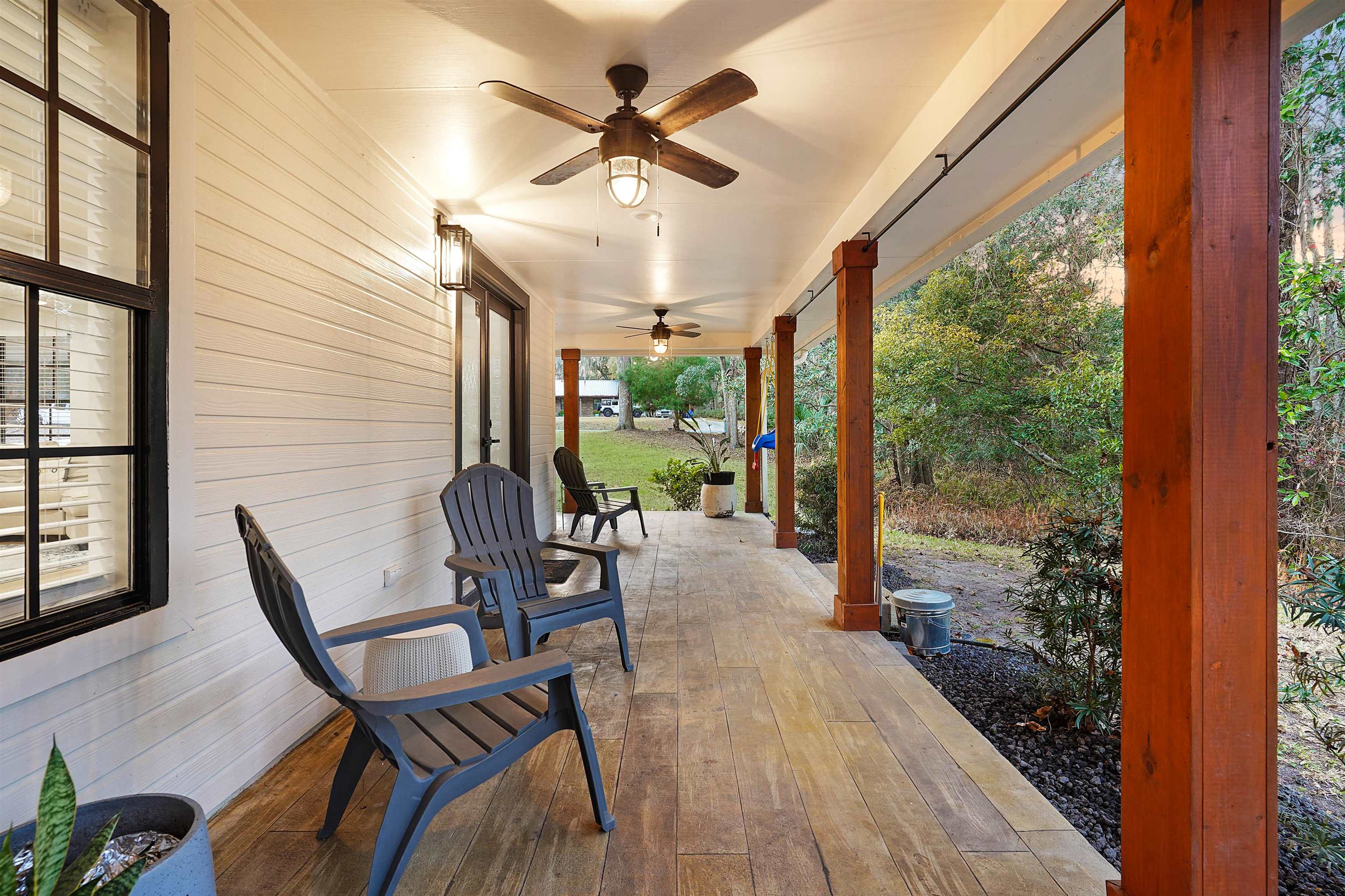3020 Mac Road St. Augustine, FL 32086 - Photo 40 of 49 Covered porch with ceiling fan
