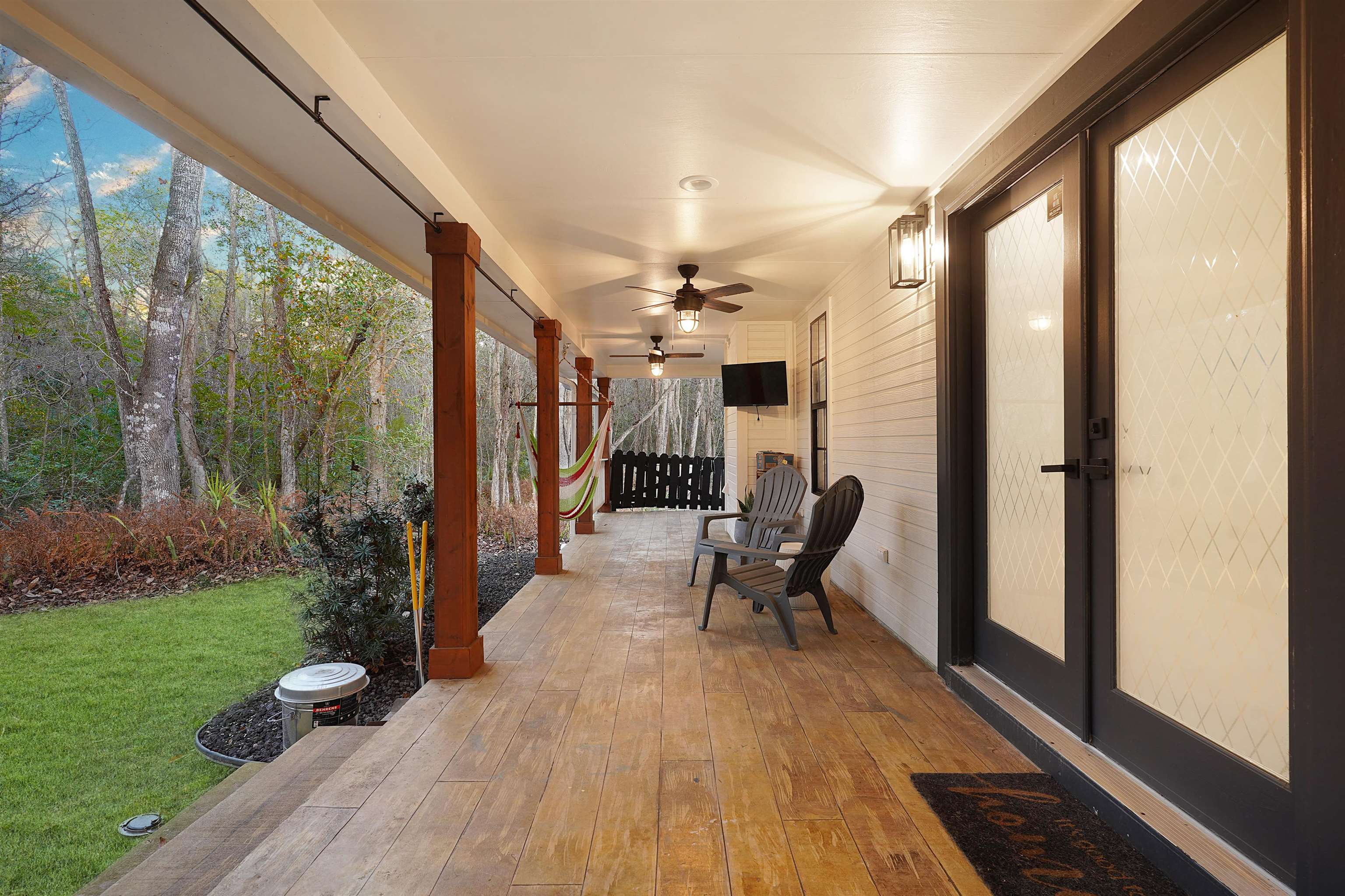 3020 Mac Road St. Augustine, FL 32086 - Photo 41 of 49 View of patio featuring a ceiling fan