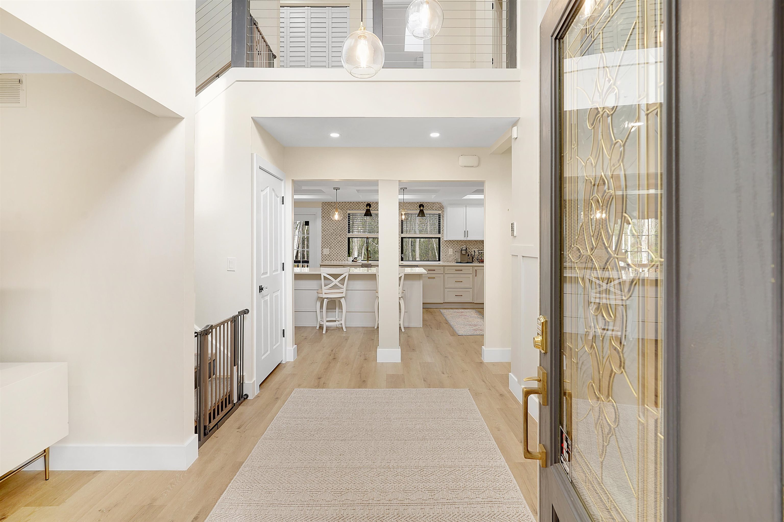 3020 Mac Road St. Augustine, FL 32086 - Photo 8 of 49 Foyer featuring light wood finished floors, a high ceiling, and recessed lighting