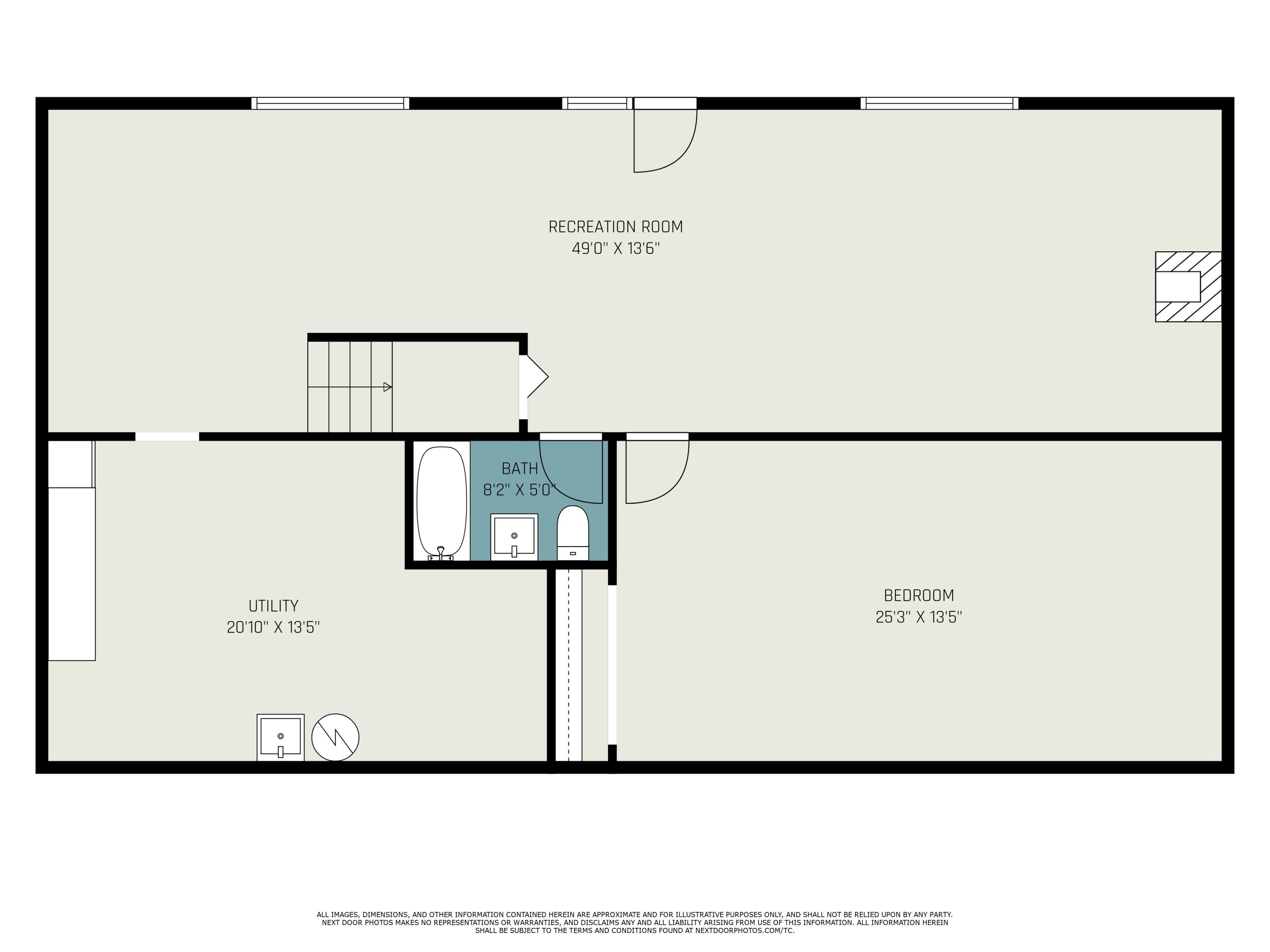 60053 East Oak Drive Decatur, MI 49045 - Photo 37 of 37 Lower Level Floor Plan