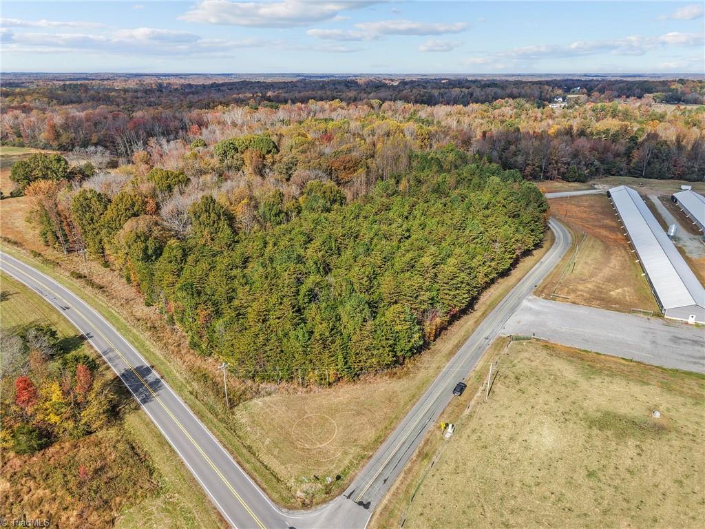 0 Timber Ridge Lake Road Liberty, NC 27298 - Photo 16 of 18 Aerial view of vacant land. Lot lines and dimensions are approximate.