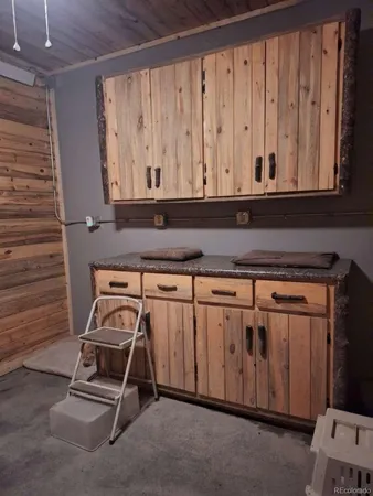 a utility room with a window