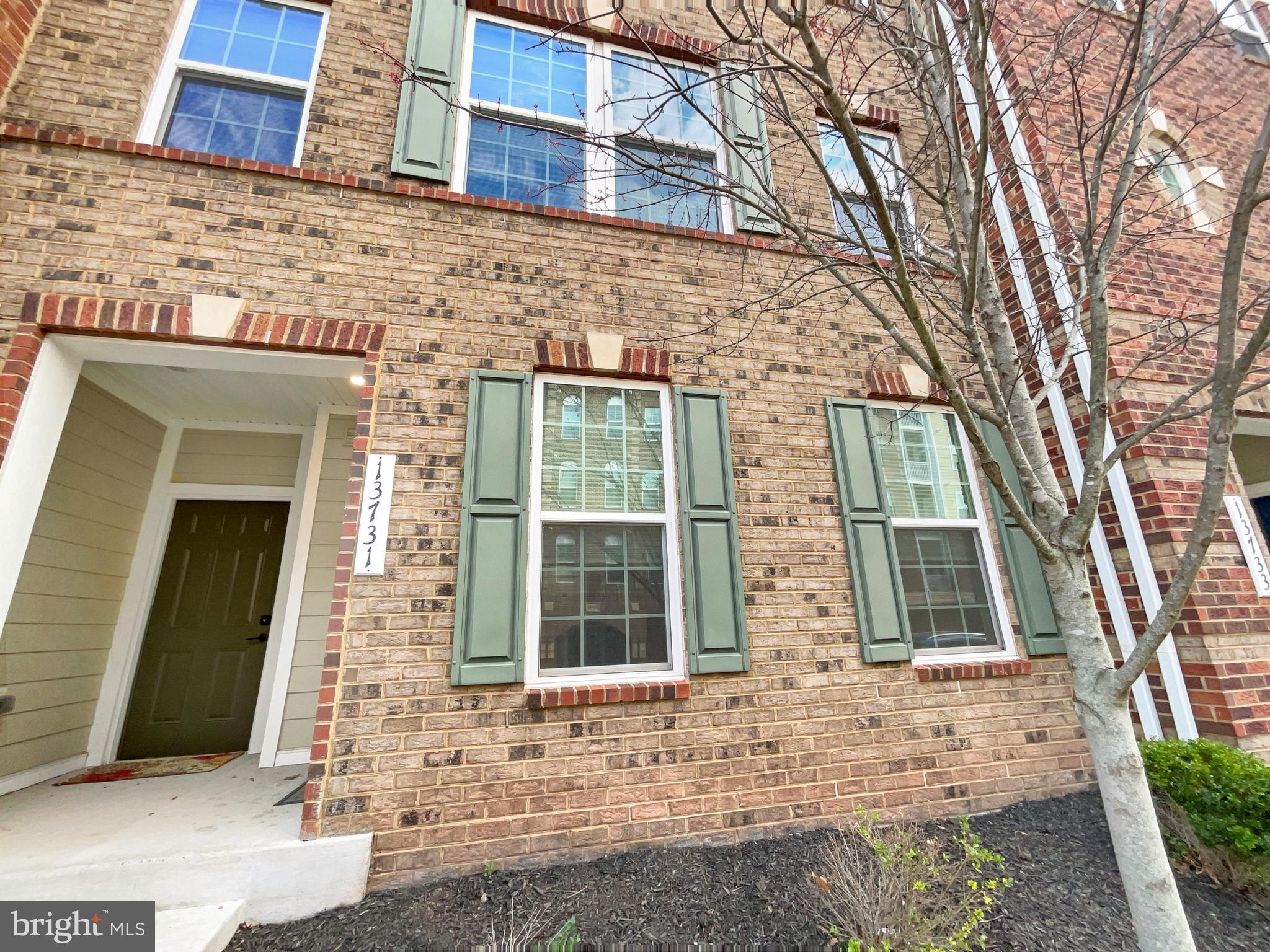 a front view of a building